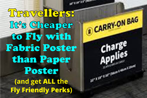 Save $50 Airline Fee with Fabric Research Poster